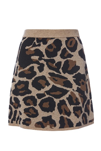 Mini leopard skirt
