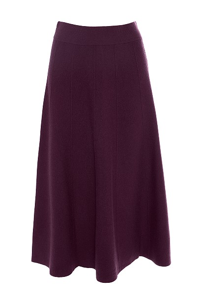 Midi knitted skirt