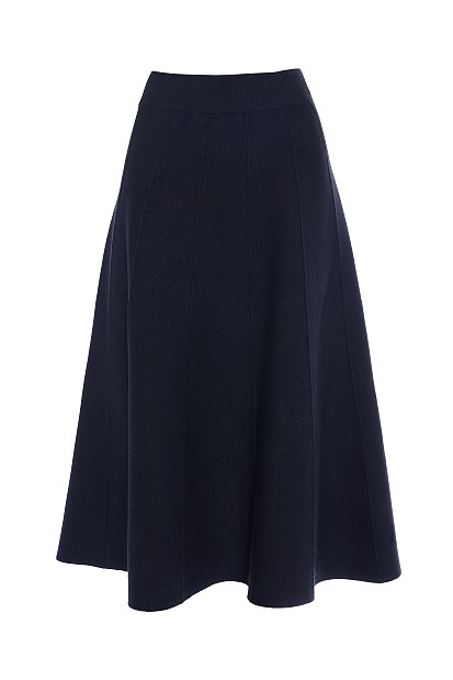 Midi knitted skirt