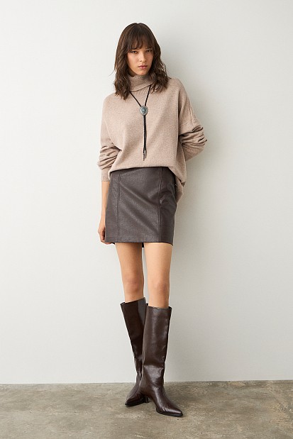 Μίνι φούστα δερματίνη