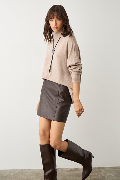 Μίνι φούστα δερματίνη