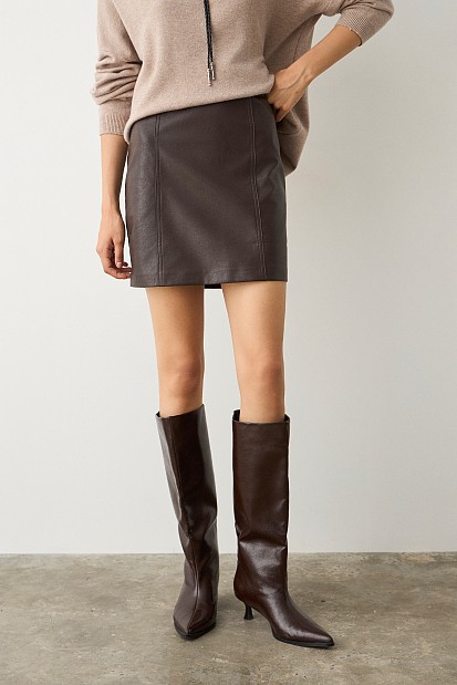 Μίνι φούστα δερματίνη