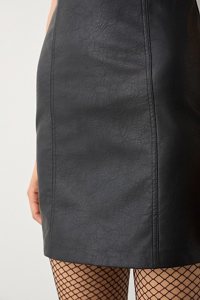 Μίνι φούστα δερματίνη