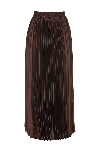 Midi pleated skirt