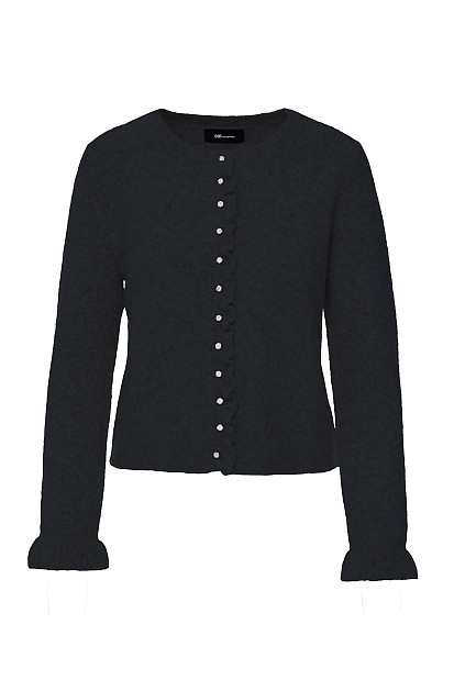 Cardigan with ruffles