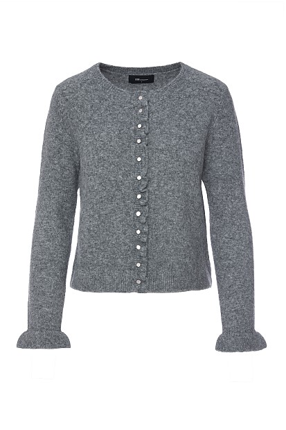 Cardigan with ruffles