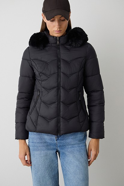 Puffer hooded jacket