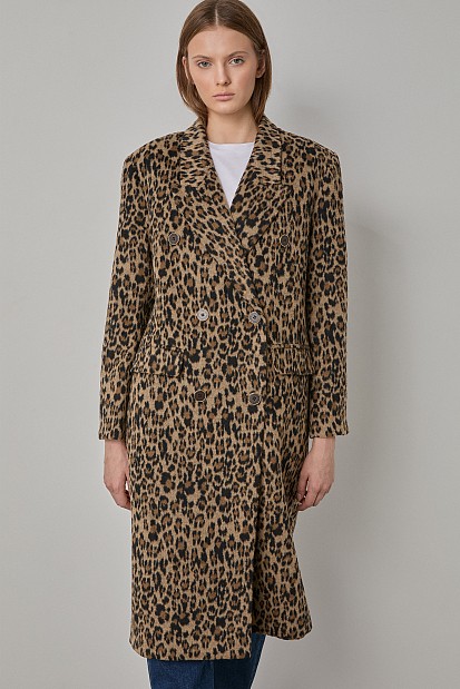 Palton cu animal print
