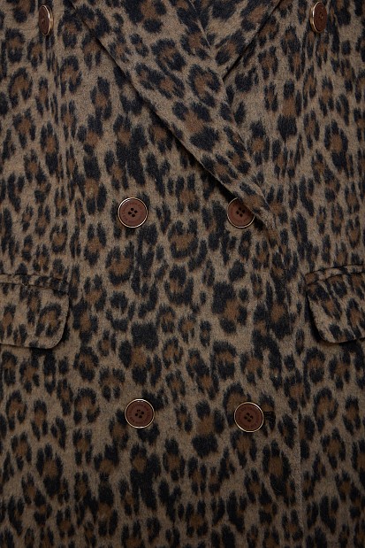 Palton cu animal print