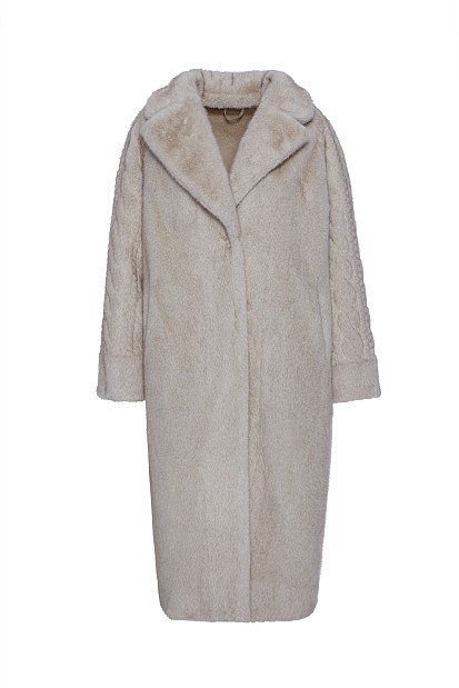 Longline fur with braid design