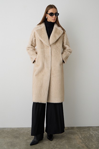 Longline fur with braid design