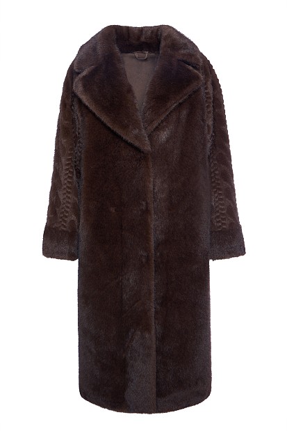 Longline fur with braid design