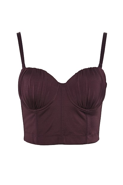 Satin bustier