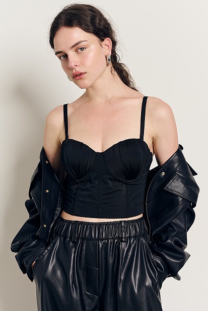 Satin bustier