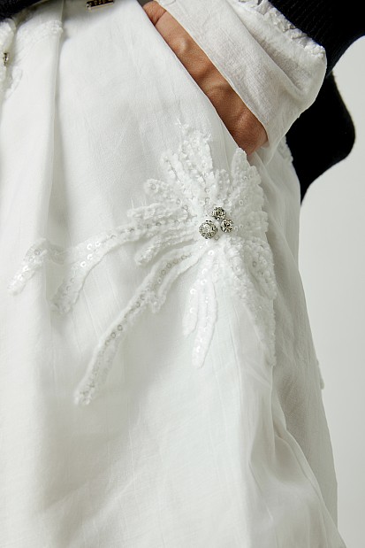 Embroidered shorts