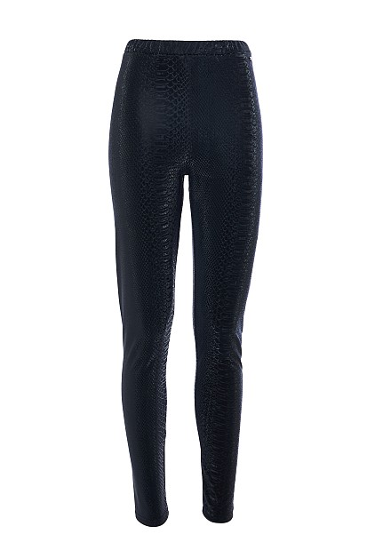 Leggings with snake print