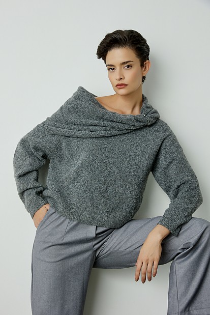 Off-shoulder sweater