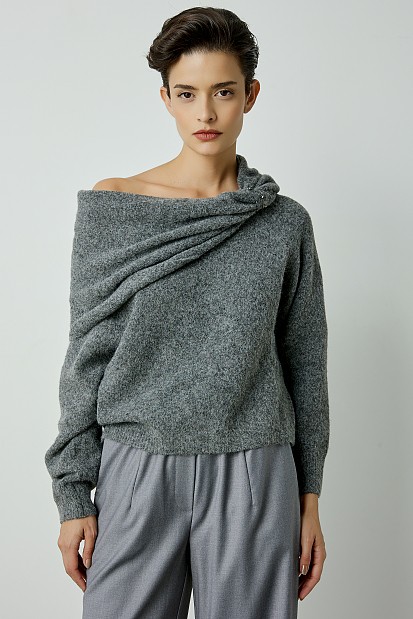 Off-shoulder sweater