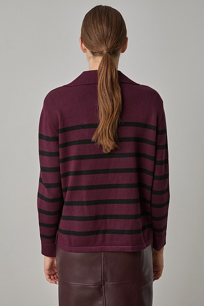 V neck stiped sweater
