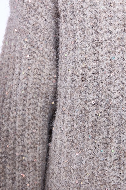Knitted sequined sweater