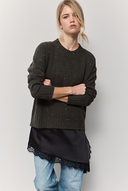 Sequined sweater