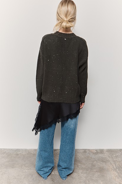 Sequined sweater