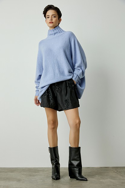 Oversized sequined sweater