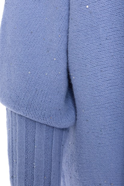 Oversized sequined sweater