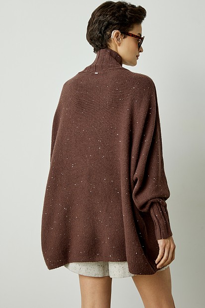 Oversized sequined sweater