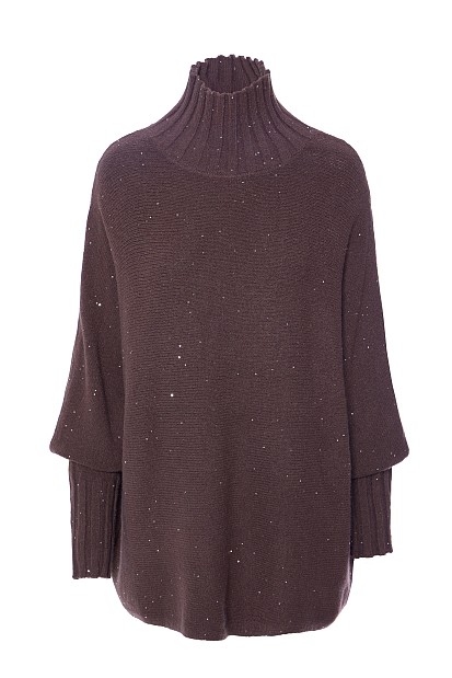 Oversized sequined sweater