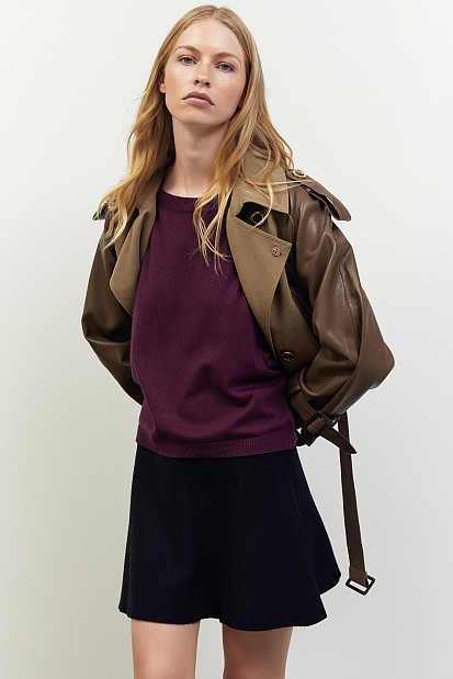 Sweater with 3/4 sleeves