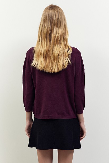 Sweater with 3/4 sleeves
