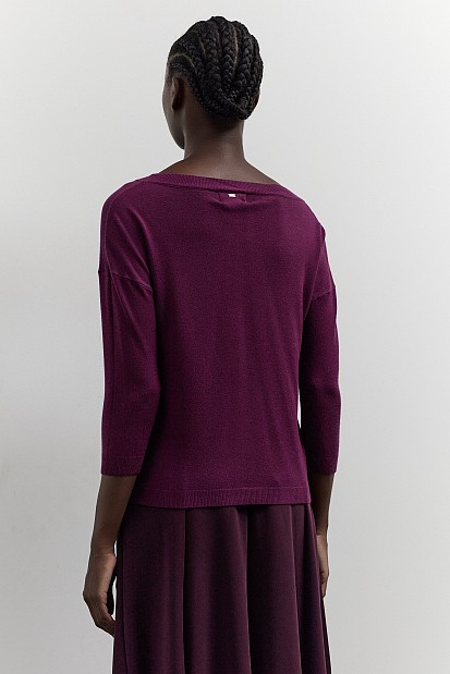 Sweater with 3/4 sleeves