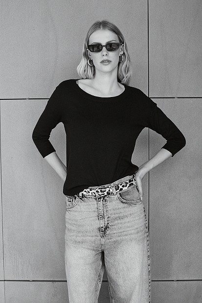 Πουλόβερ με μανίκι 3/4