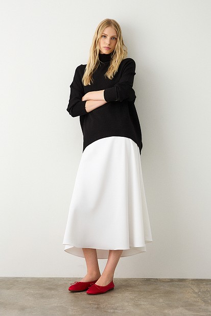 Oversized sweater with turtleneck
