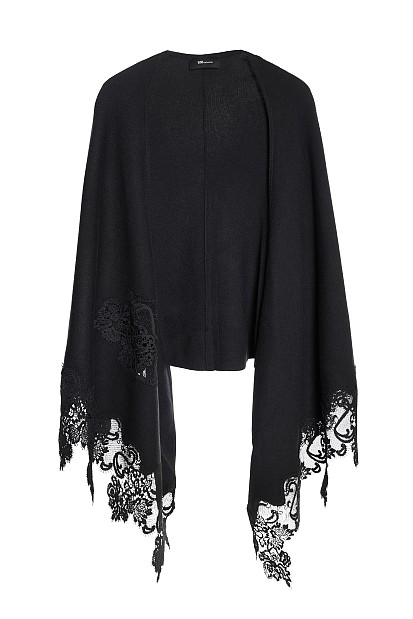Embroidered poncho