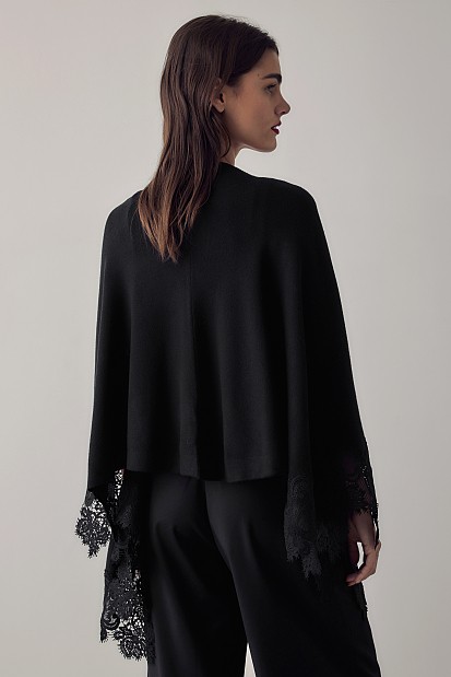 Embroidered poncho