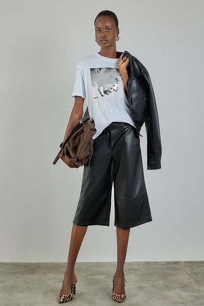 T-shirt with print and foil details