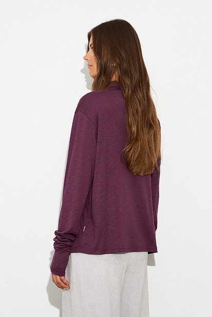 Long sleeves turtleneck blouse