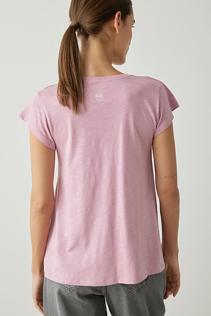 V-neck τοπ με στρας