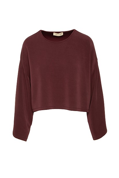 Blouse with wide sleeves