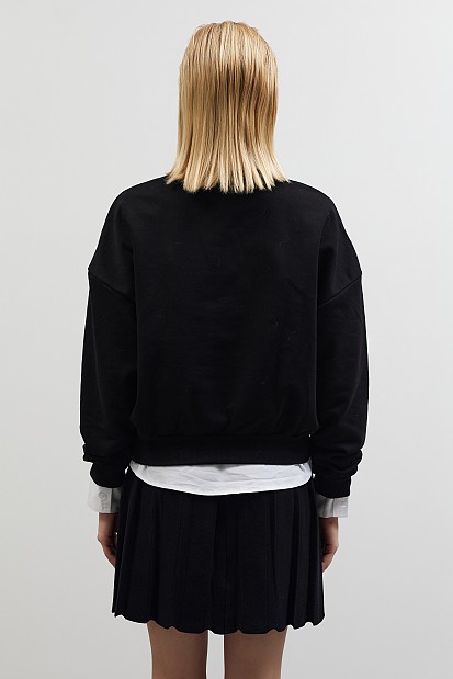 Sweatshirt with teddy bear print