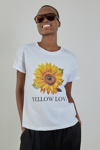 Cotton t-shirt with print