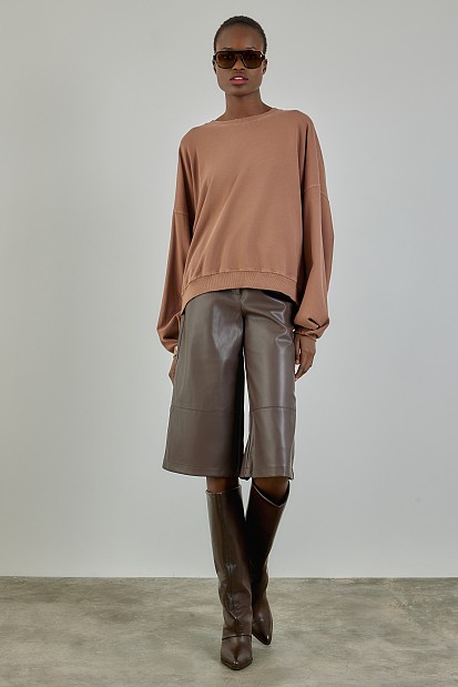 Φούτερ με φαρδιά μανίκια