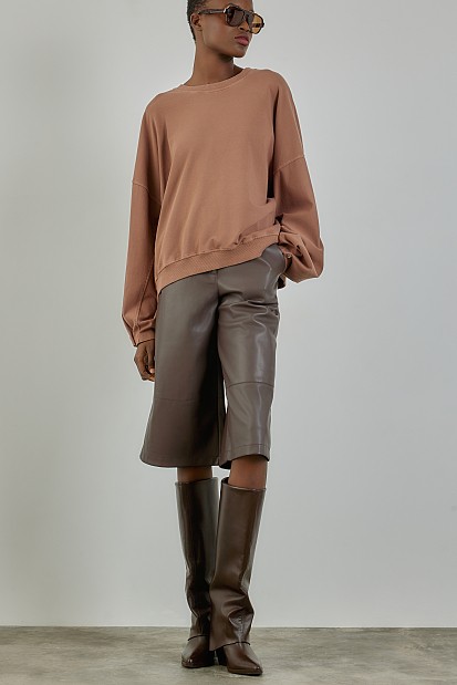 Φούτερ με φαρδιά μανίκια