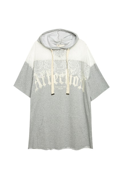 Short sleeves sweatshirt dress