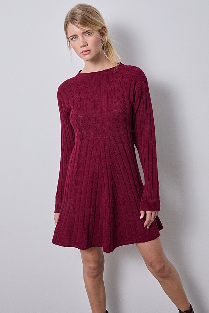 Mini knitted dress