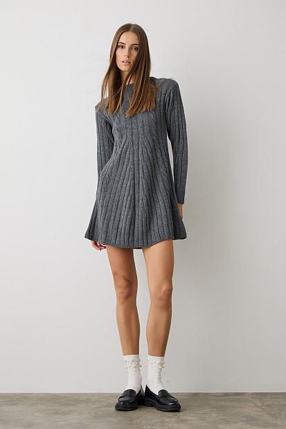 Mini knitted dress