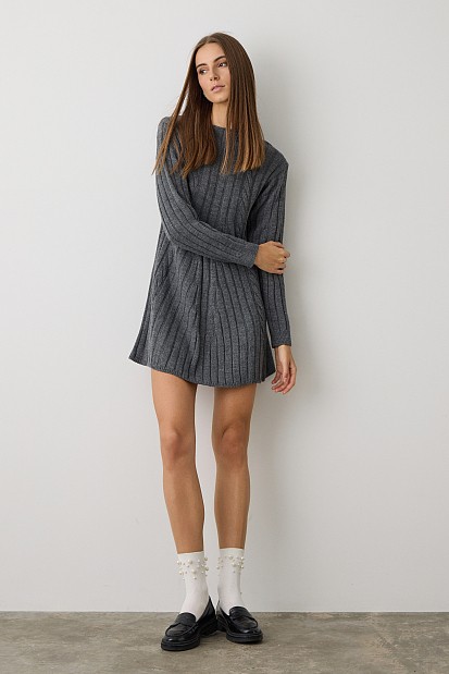 Mini knitted dress