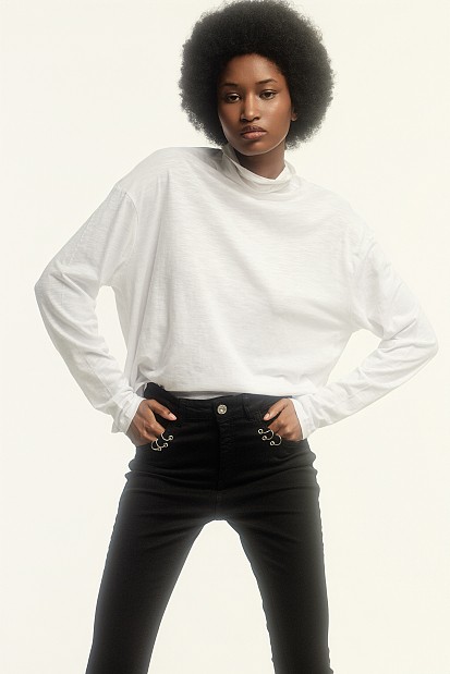 Selena skinny τζιν με κρίκους